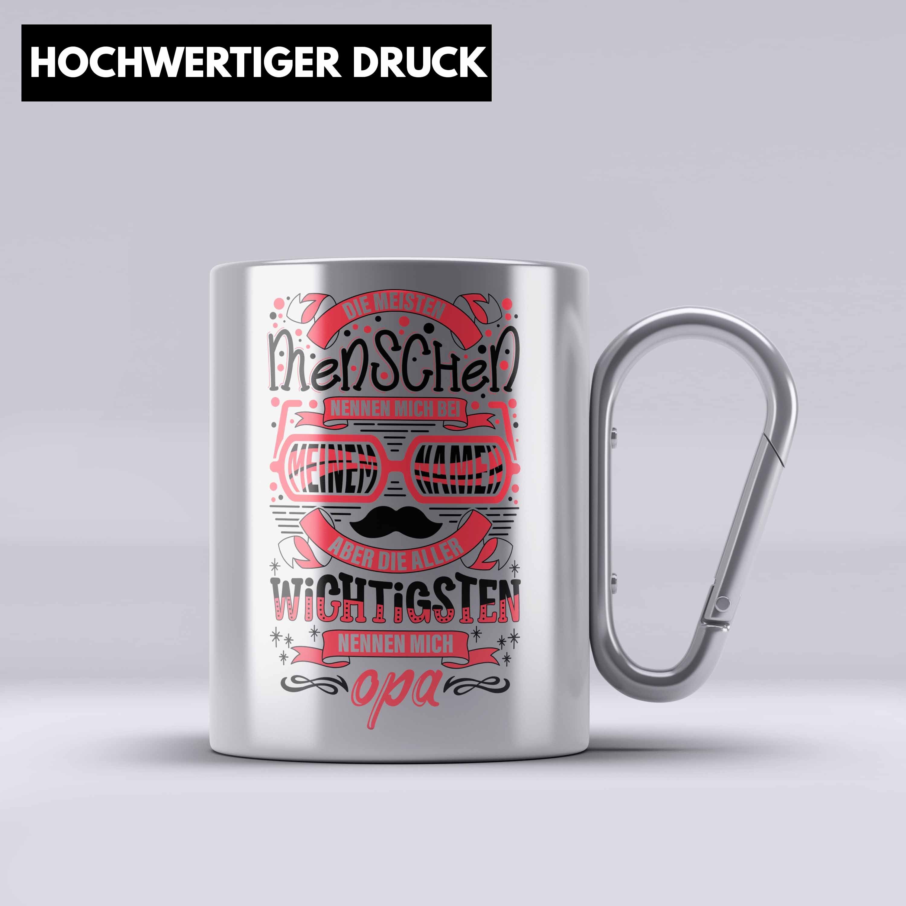 Trendation Thermotasse Opa Edelstahl Tasse Geschenk von Enkel Enkelin Bester Opa Der Welt Ede