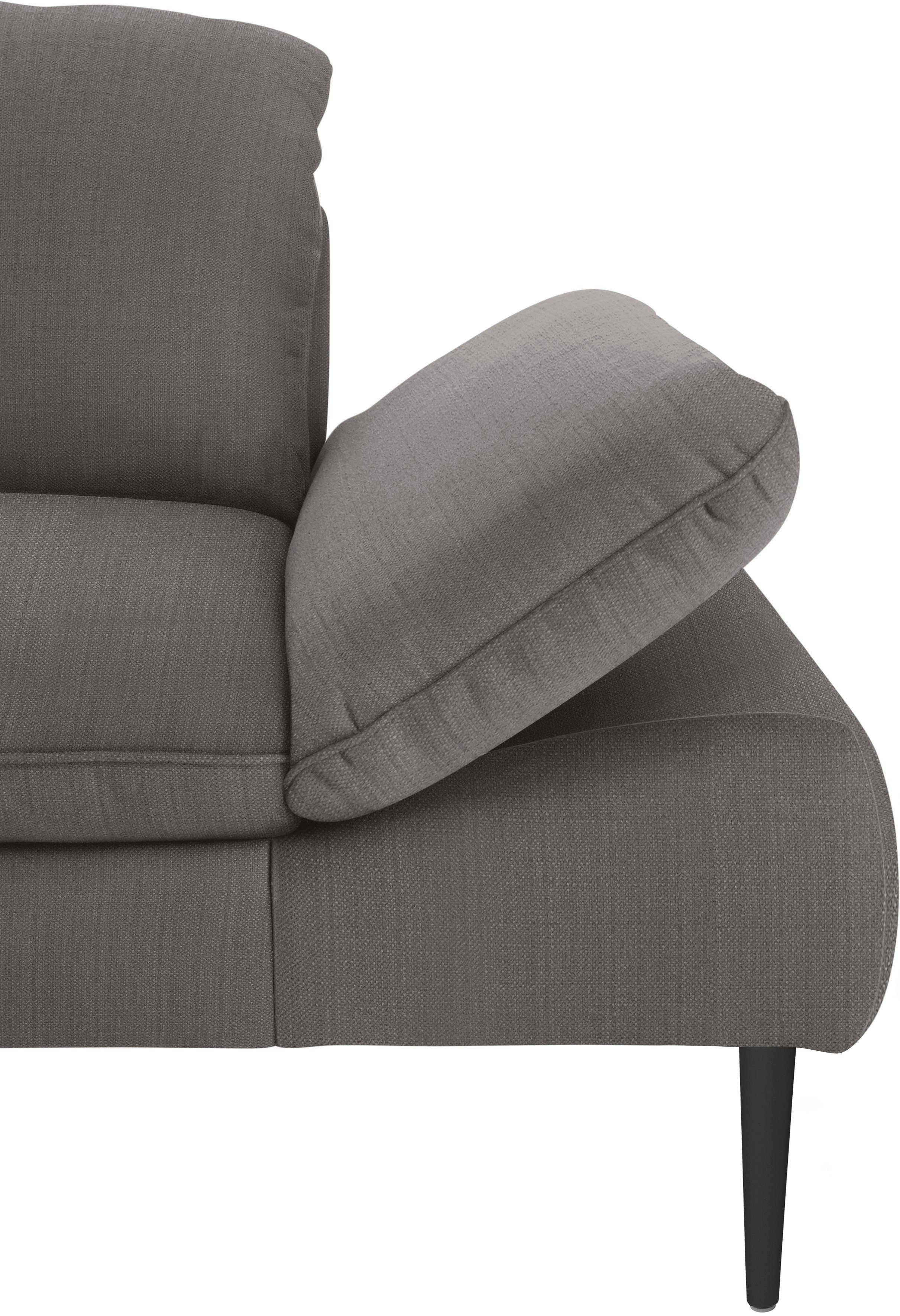 W.SCHILLIG 2,5-Sitzer enjoy&MORE, Sitztiefenverstellung, Füße schwarz pulverbeschichtet, Breite 232 cm