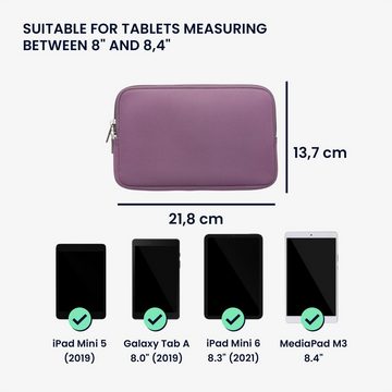 kwmobile Tablet-Hülle Tablet Hülle für 8"-8,4" Tablet, Universal Neopren Tasche Cover Case - Schutzhülle Sleeve in Lavendel