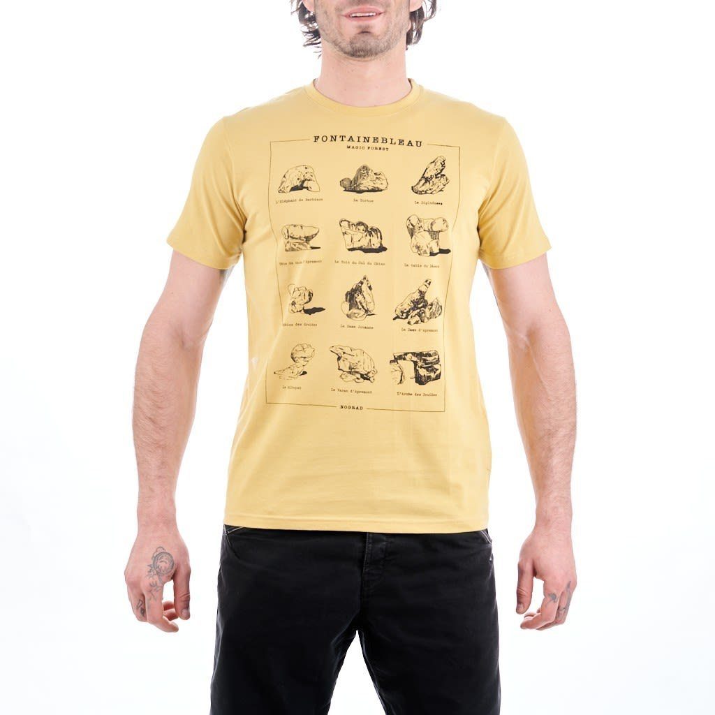 NOGRAD T-Shirt Nograd M Magic Forest T-shirt Herren Kurzarm-Shirt Sand