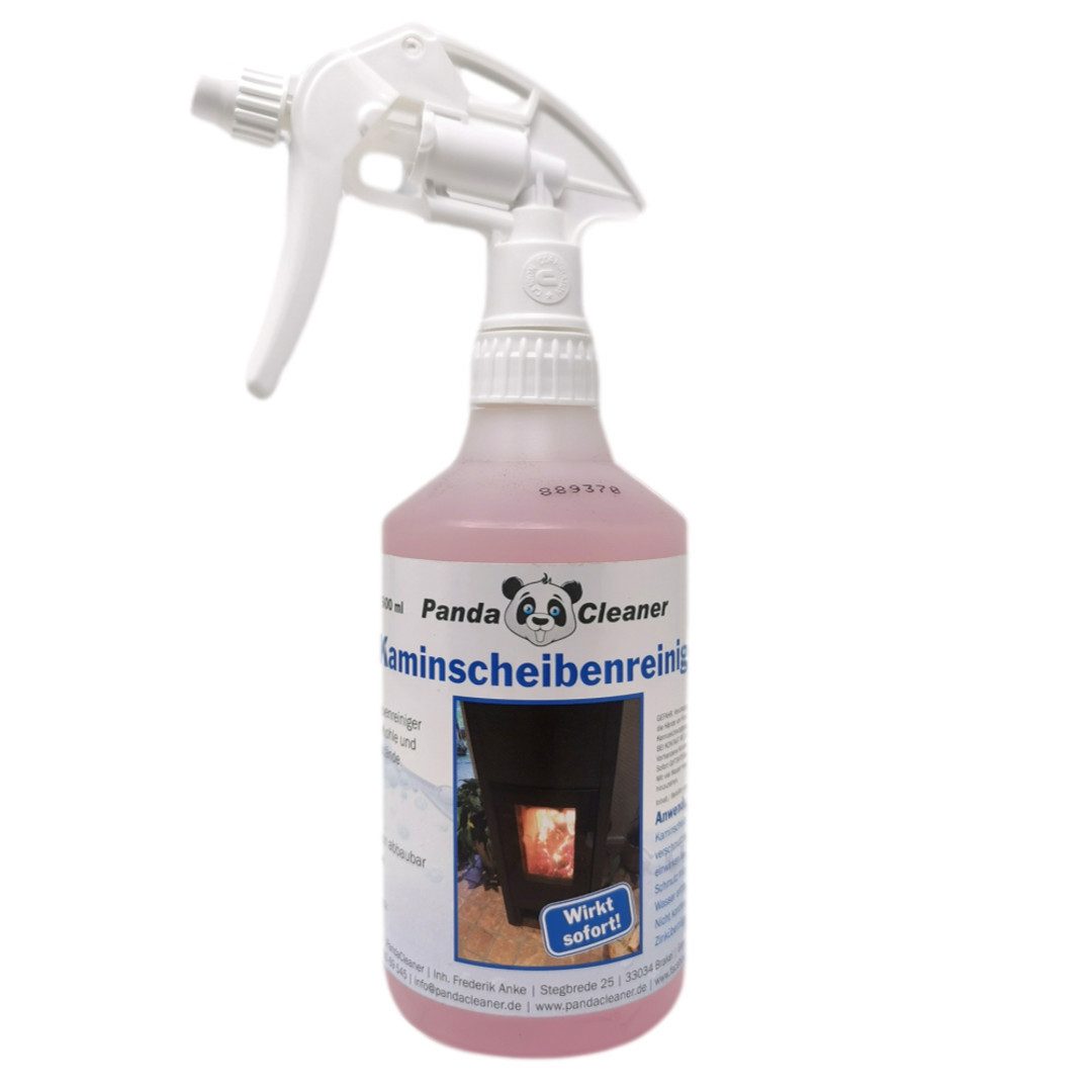 PandaCleaner Ofen- & Kamin Scheibenreiniger - Kaminscheibenreiniger Rußentferner (1-St. 500ml)