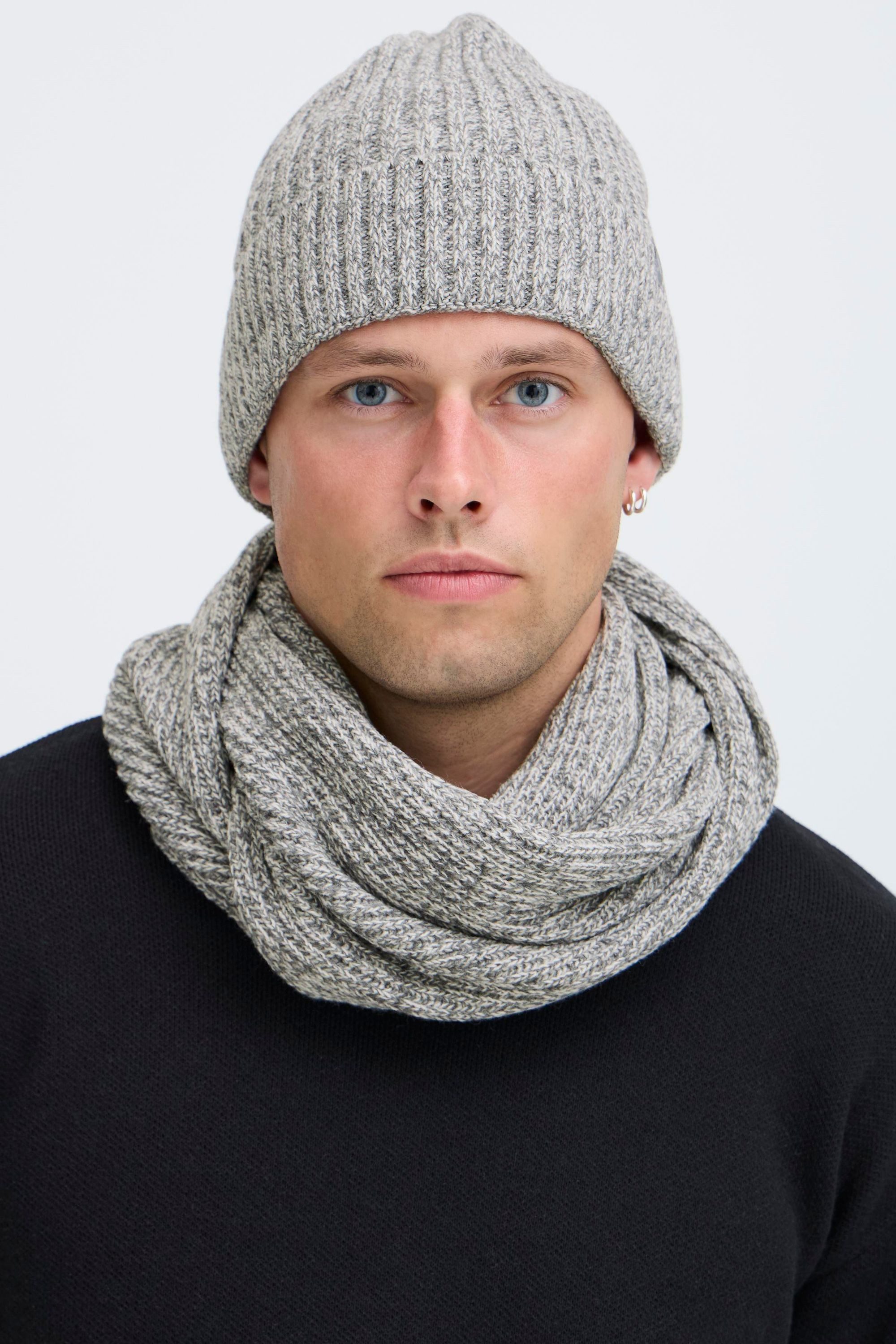 Blend Beanie BHSceal Pack Modischer Tubeschal in MeLange-Optik