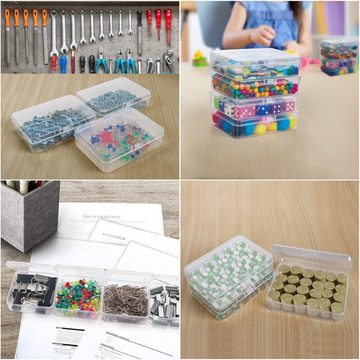 Belle Vous Aufbewahrungsbox Kleine Plastikboxen - 24er Set - L11 x B8,5 x H2,8 cm, Kleine Aufbewahrungsboxen - Set 24 Stk.