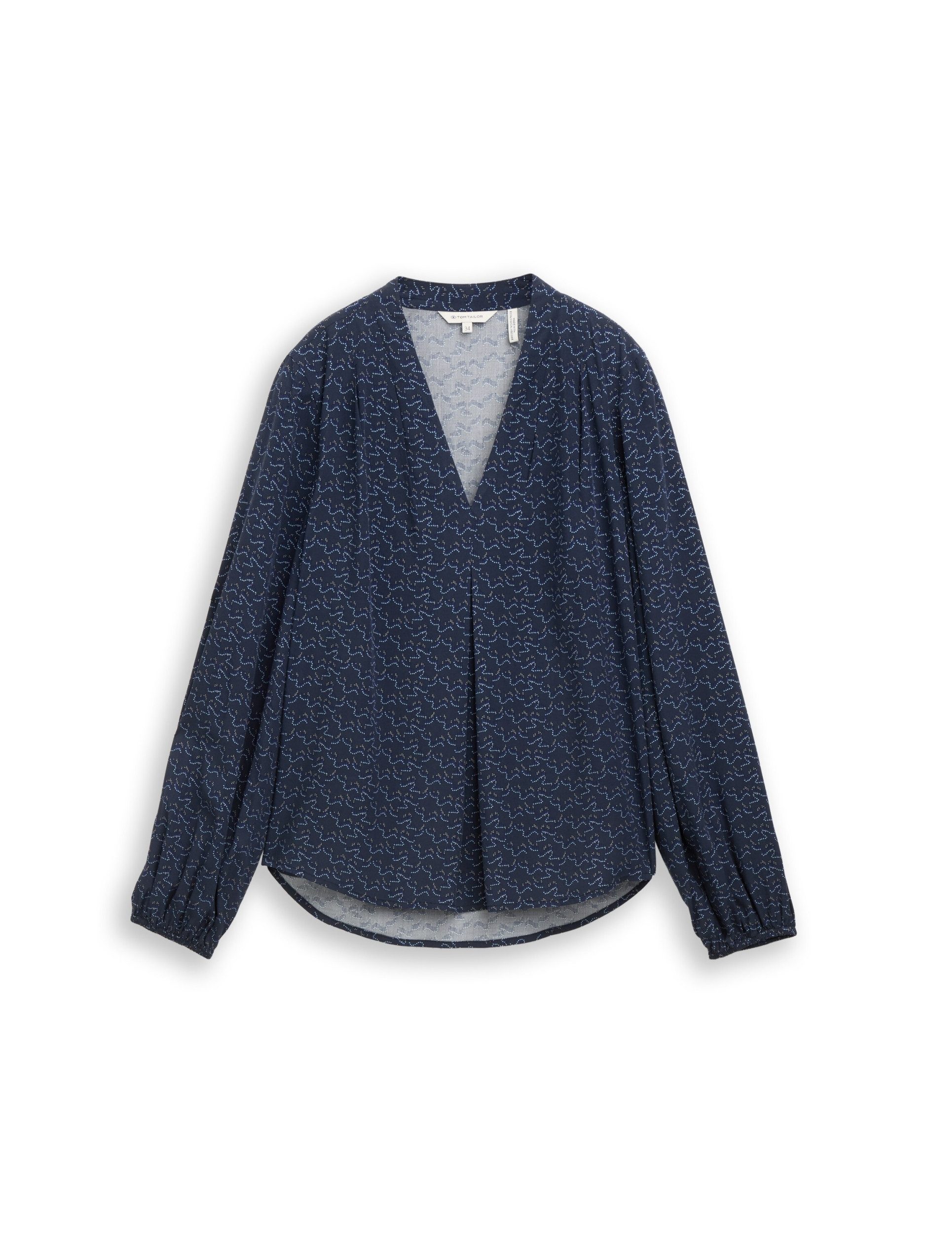 TOM TAILOR Blusenshirt blouse printed V-neck günstig online kaufen