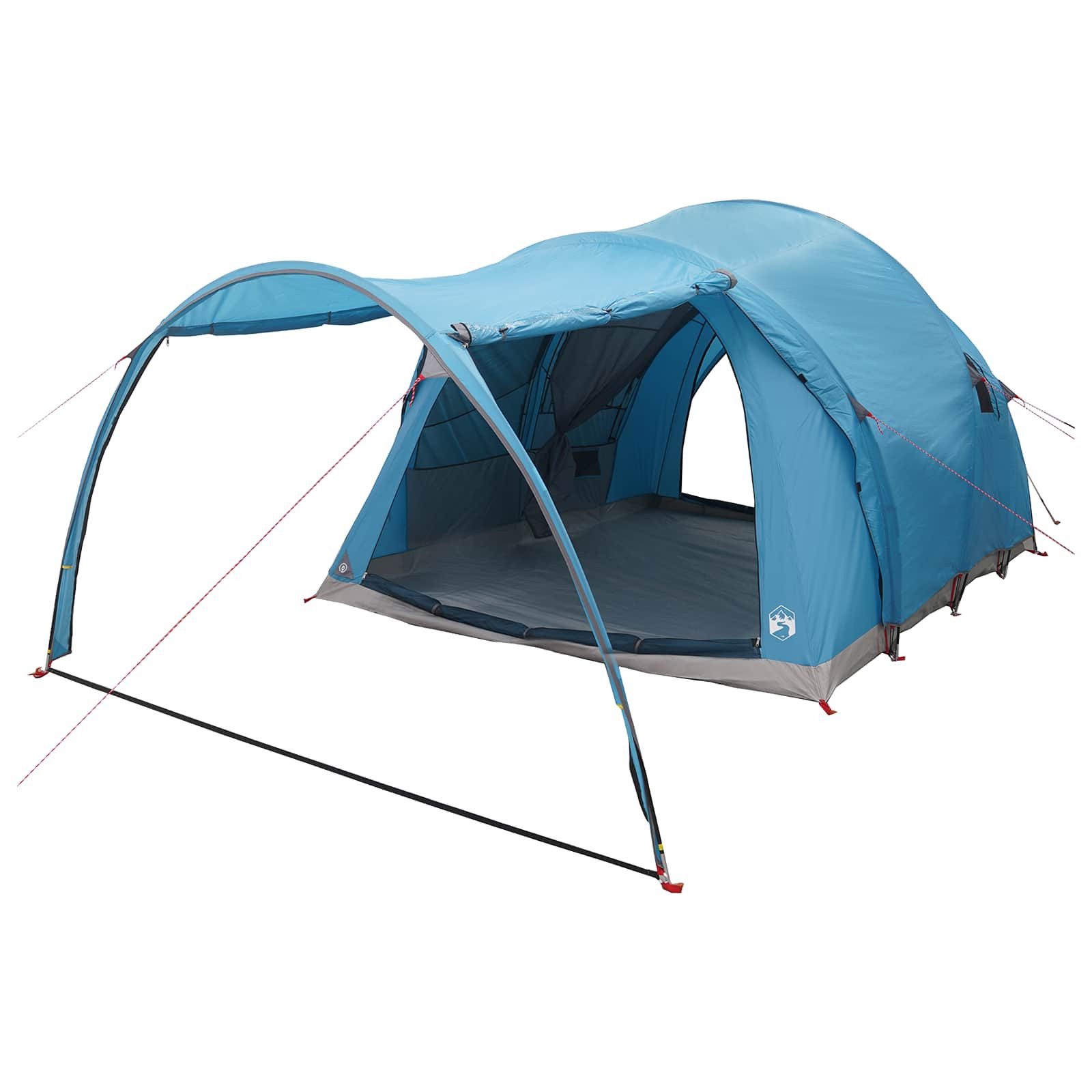 vidaXL Tunnelzelt Tunnelzelt Blau 6-Personen Polyester und Stahl, (1 tlg)