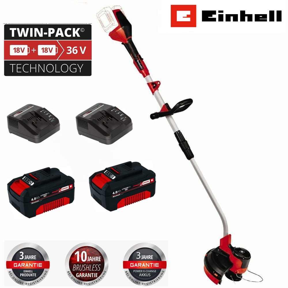 Einhell Akku-Rasentrimmer Rasentrimmer GE-CT 36/30 Li E-mit 2 x 18 V Akku 4 günstig online kaufen