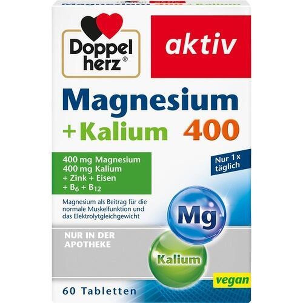 Doppelherz DOPPELHERZ Magnesium + Kalium Tabletten 60 Stück Tabletten