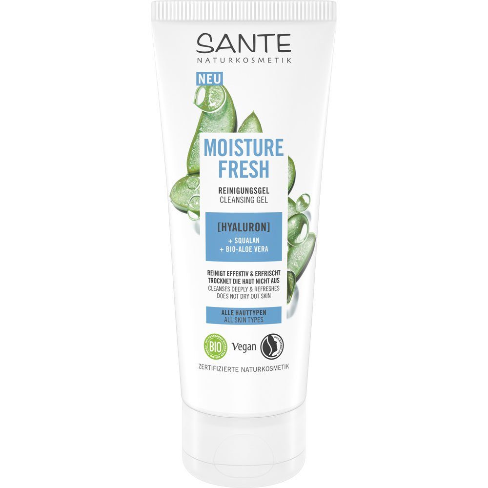 SANTE Gesichtspflege Moisture Fresh, 100 ml, Effektive Reinigung: Entfernt  Make-up und Schmutz sofort und gründlich.