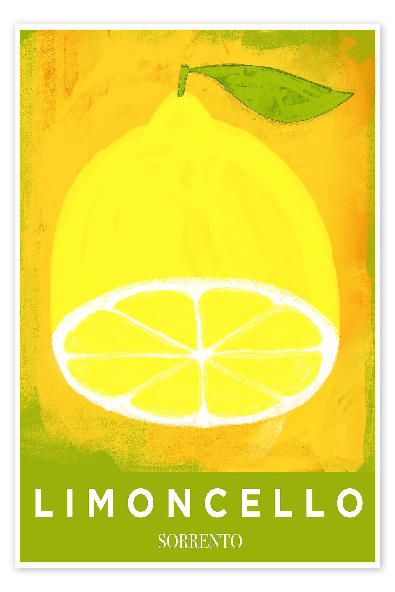 Posterlounge Wandbild Italian Limoncello di Sorrento, Marco Marella, erhältlich als Плакат, Leinwandbild, Wandsticker oder Acrylglasbild
