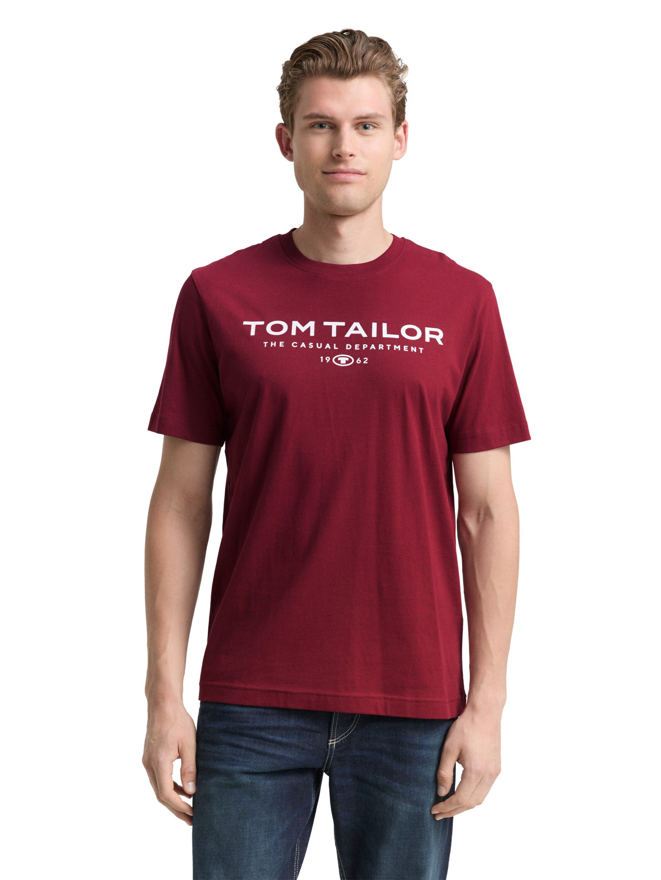 TOM TAILOR T-Shirt Sommershirt mit Frontprint günstig online kaufen