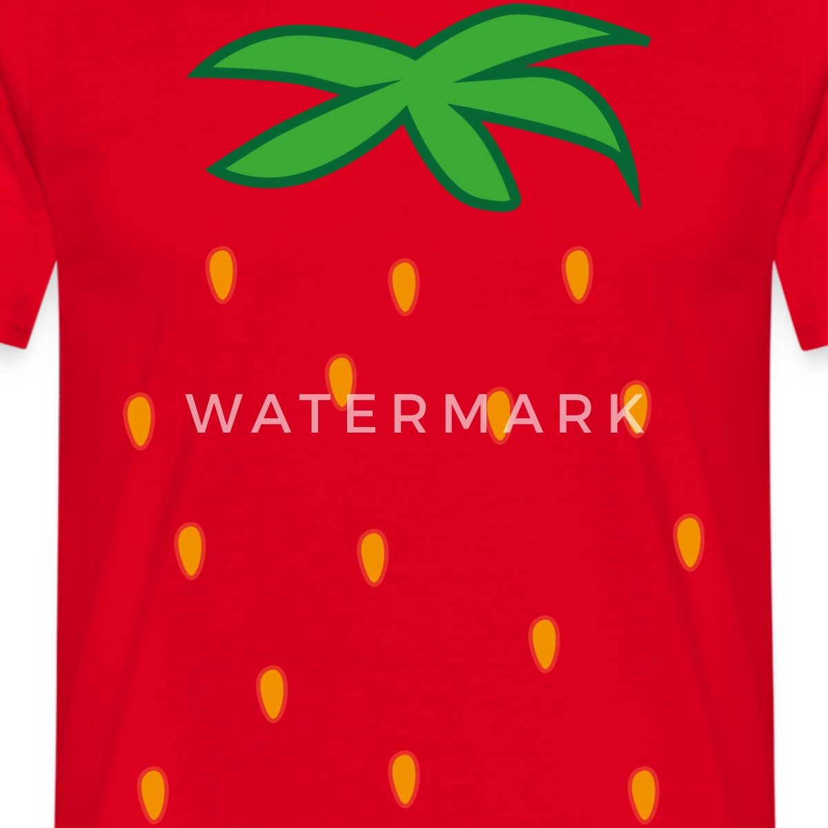 Spreadshirt T-Shirt Erdbeere Früchte Kostümersatz Karneval Fasching Männer günstig online kaufen