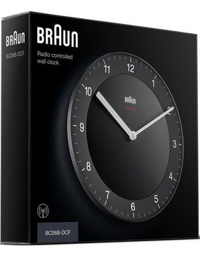 Braun Wanduhr Braun BC06B-DCF Klassik Funkwanduhr