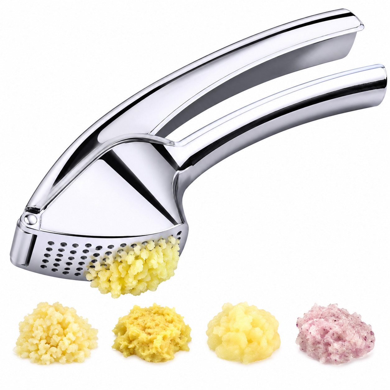 Luckice Knoblauchpresse Praktische Knoblauchpresse, ideal als Geschenk für Küchenliebhaber, ergonomisches Design, besonders großes Volumen, langlebig