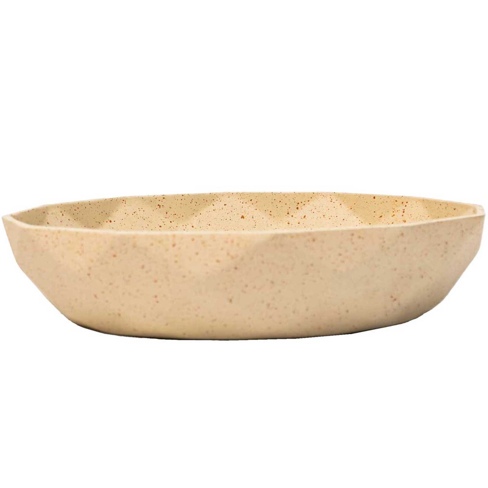 VIVANNO Pflanzschale Fiberglas CAVERO Schale - Arbanepoly Mit Muster (1 St), 32x7 cm