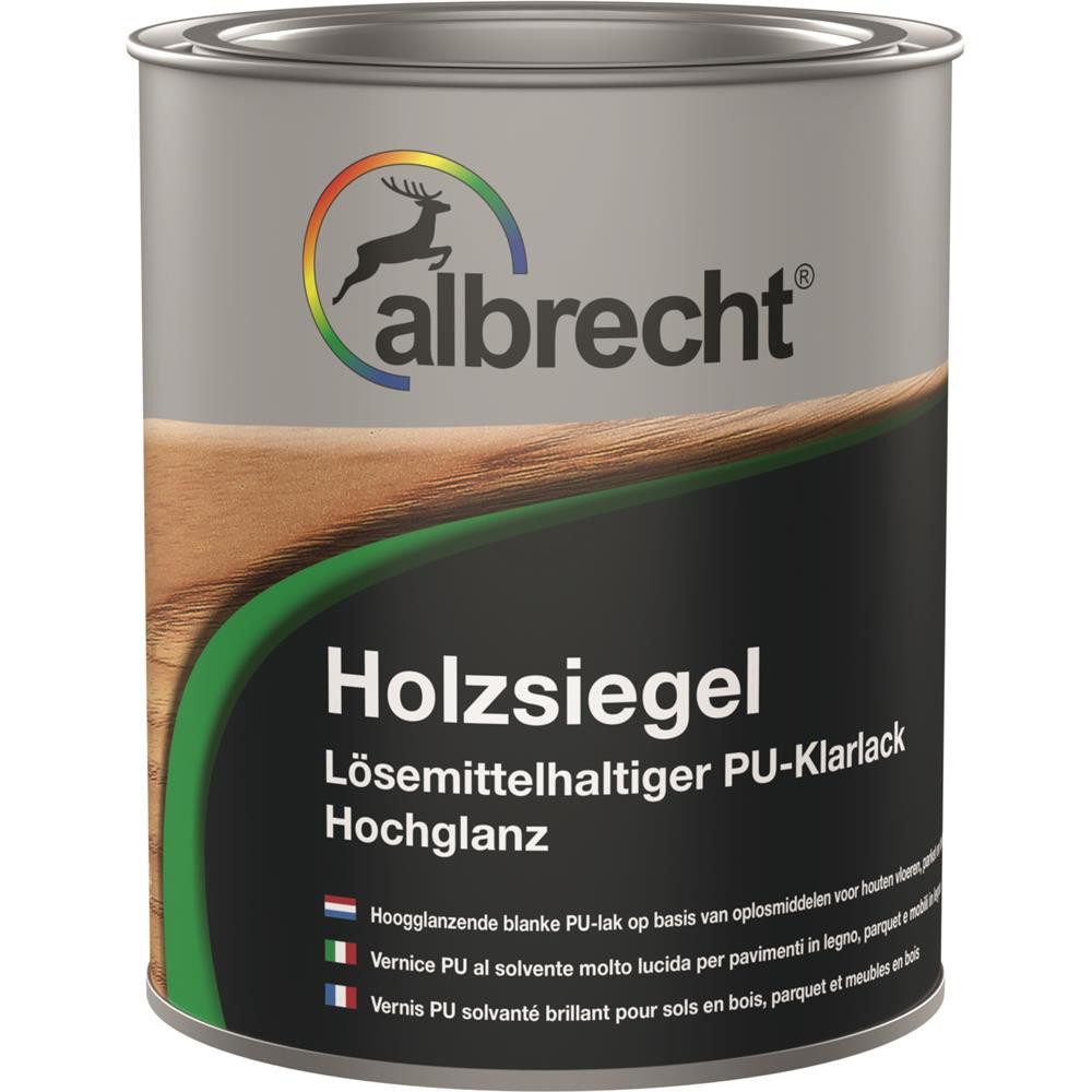 Lack Albrecht Holzlack Holzsiegel hochglanz Holzschutz Farblos 750ml Holzsc günstig online kaufen