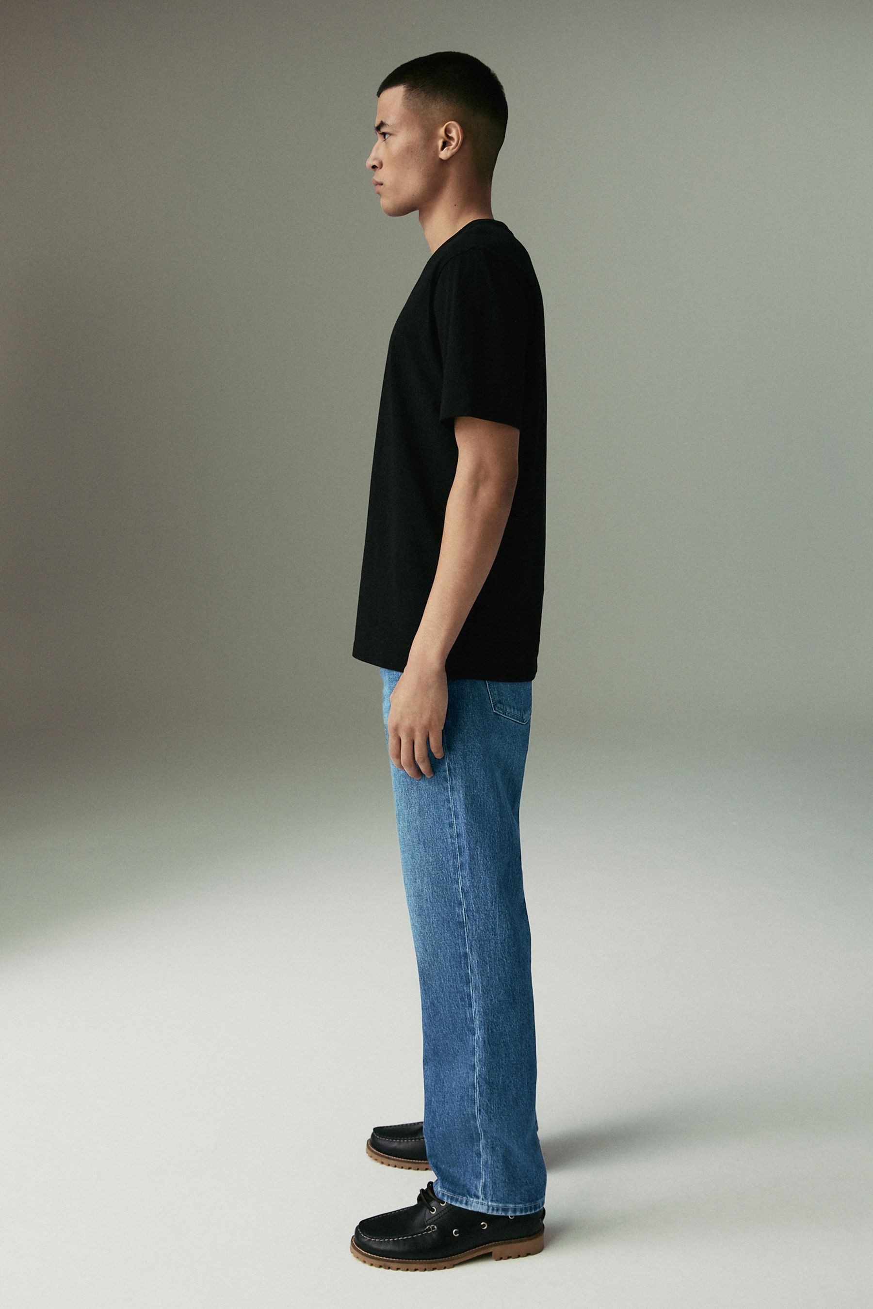 Next Straight-Jeans Authentic Straight Fit Stretchjeans, Vintage-Look (1-tlg)