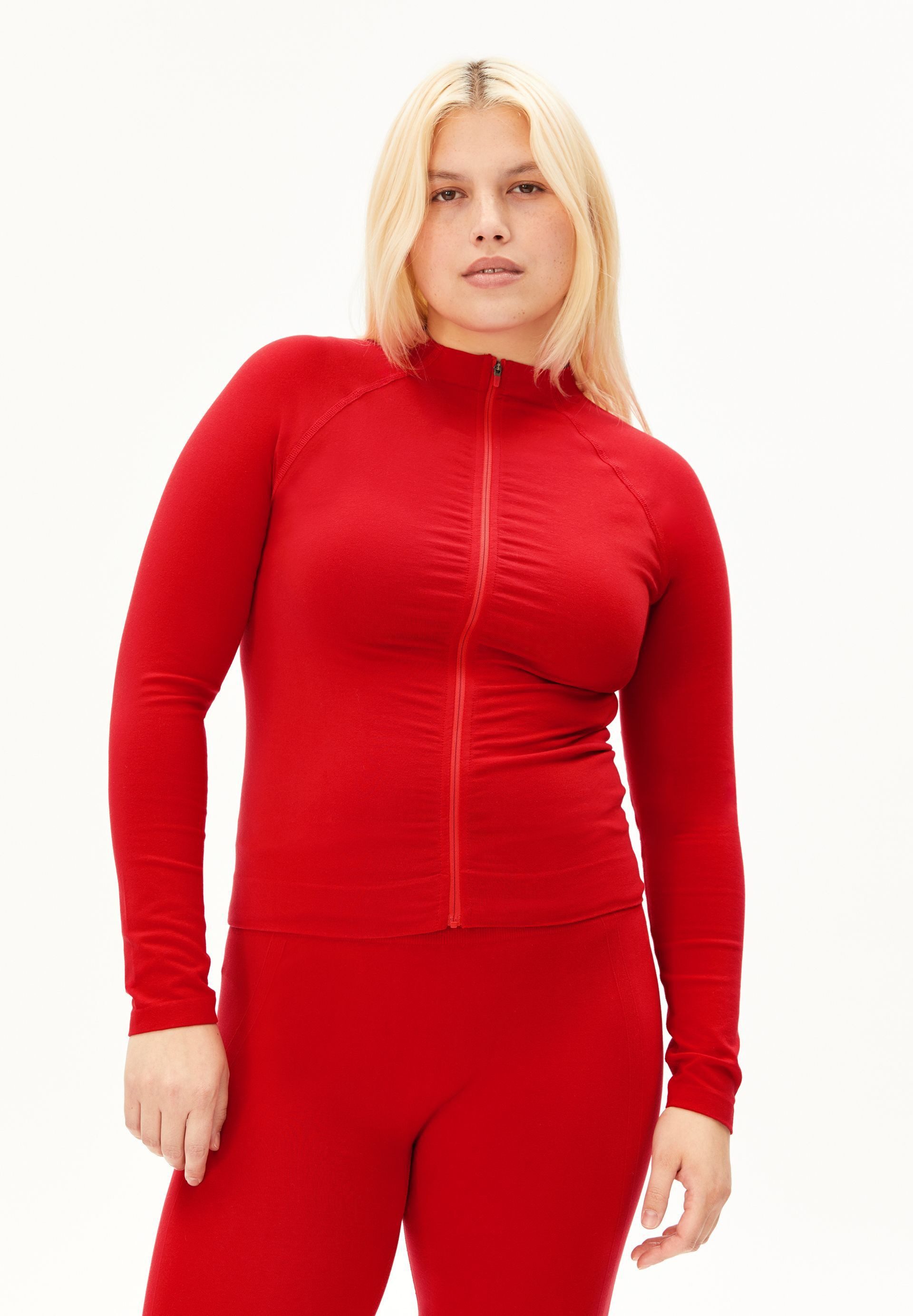 Armedangels Trainingsjacke SEAMLESS Activewear-Jacke aus TENCEL™ Lyocell Mix Fitted