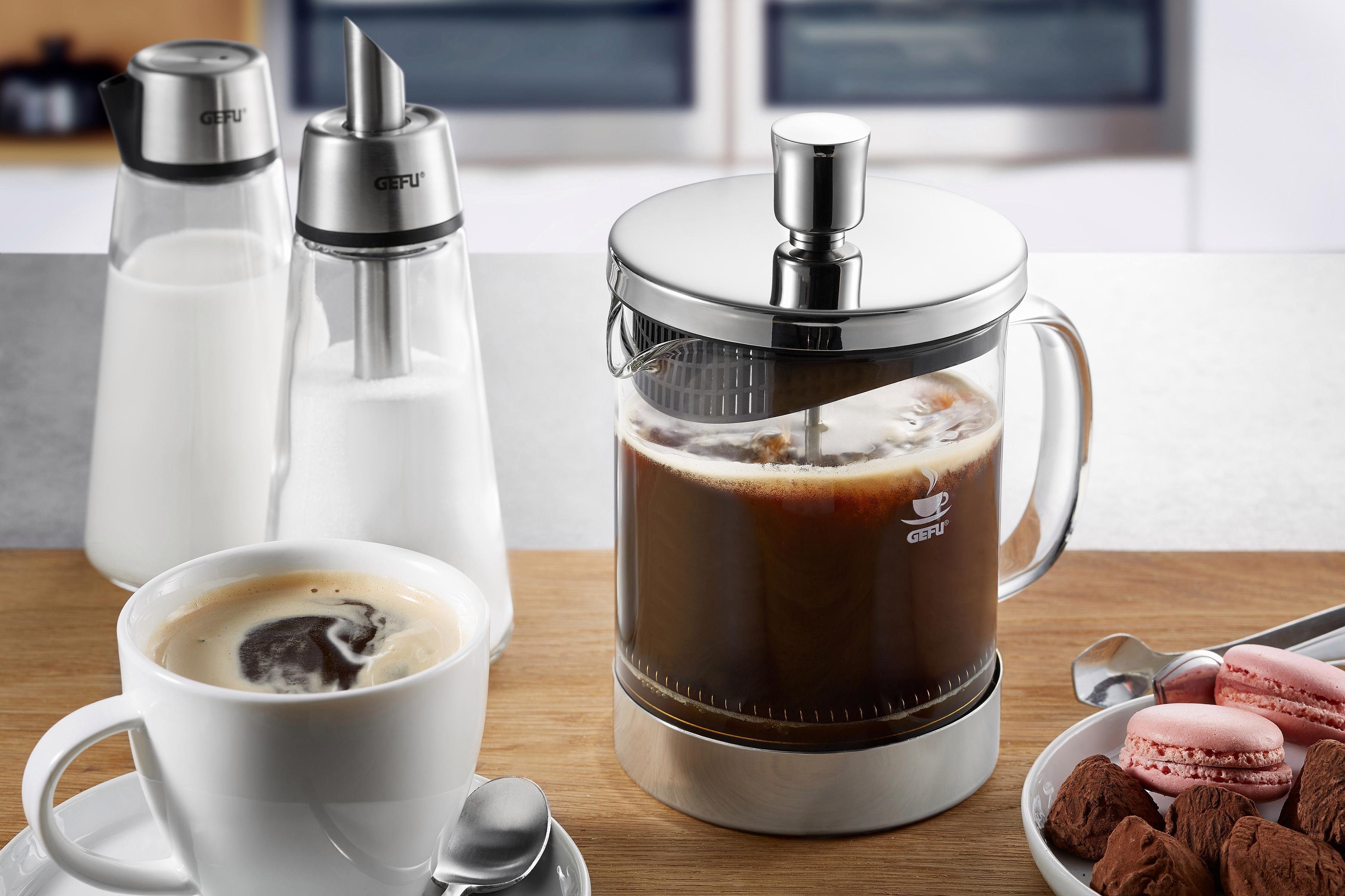 GEFU Kaffeebereiter, 0,6l Kaffeekanne, aus Borosilikatglas