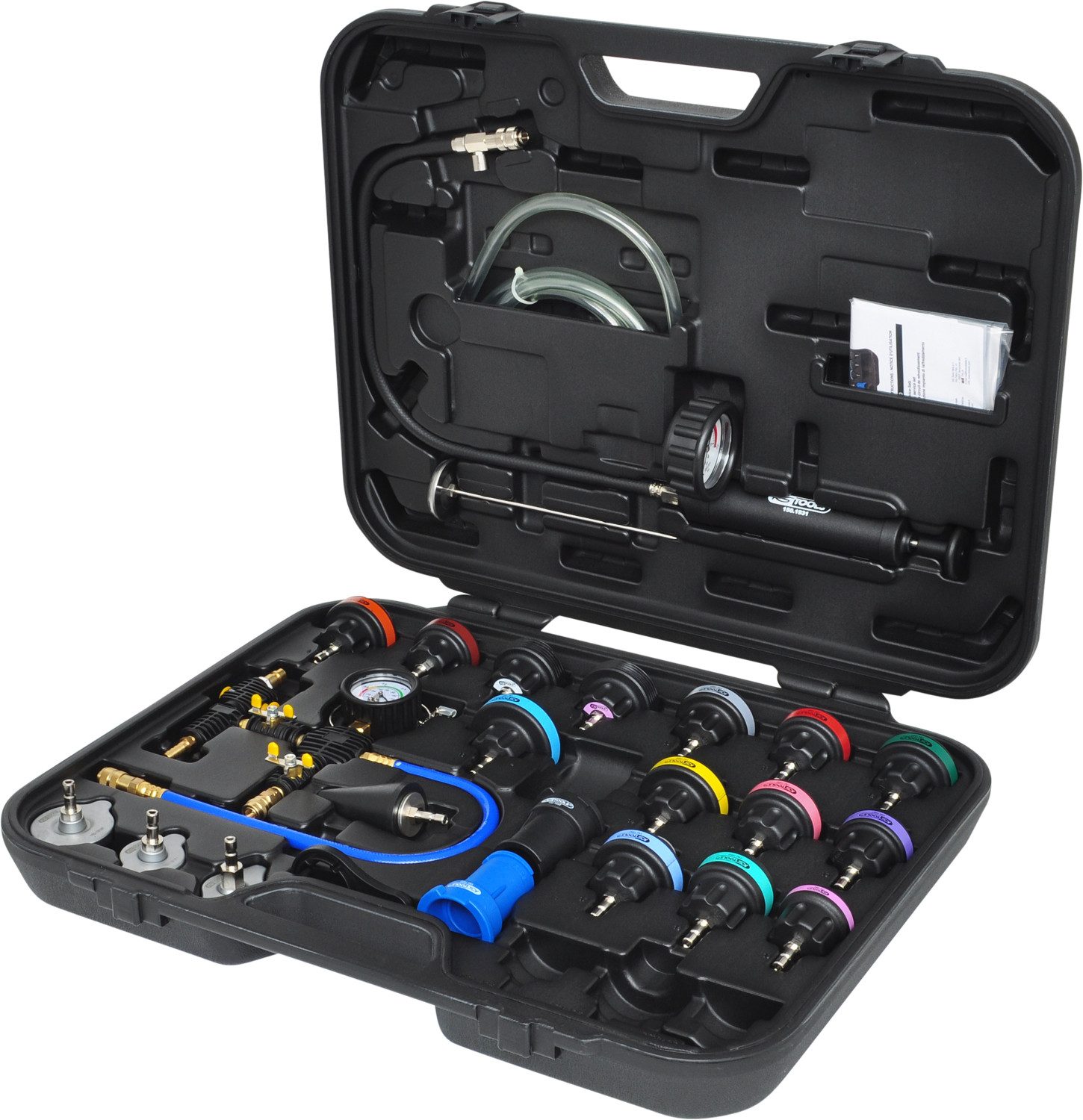 KS Tools Montagewerkzeug MASTER Kühlsystem-Diagnose-Service-Satz, 25-tlg (150.1930)