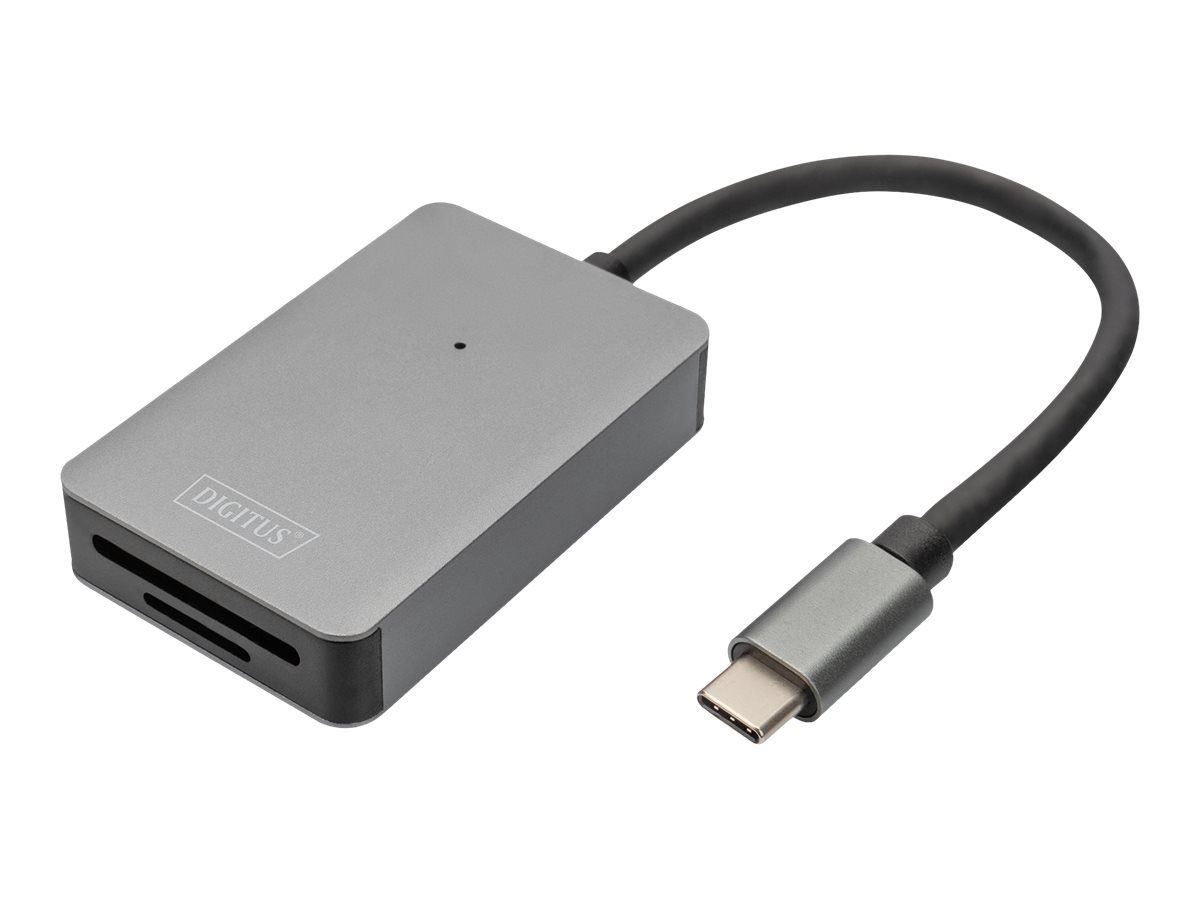 Speicherkartenleser DIGITUS USB-C Card Reader 2 Port UHS-II SD4.0 TF4.0 300Mb/s