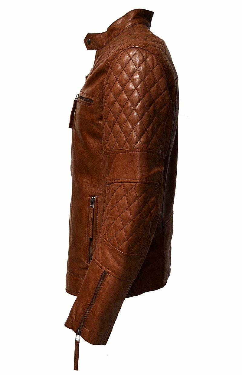 Zimmert Leather Lederjacke Alex washed, gesteppt, pflanzlich gegerbt, Schwa günstig online kaufen