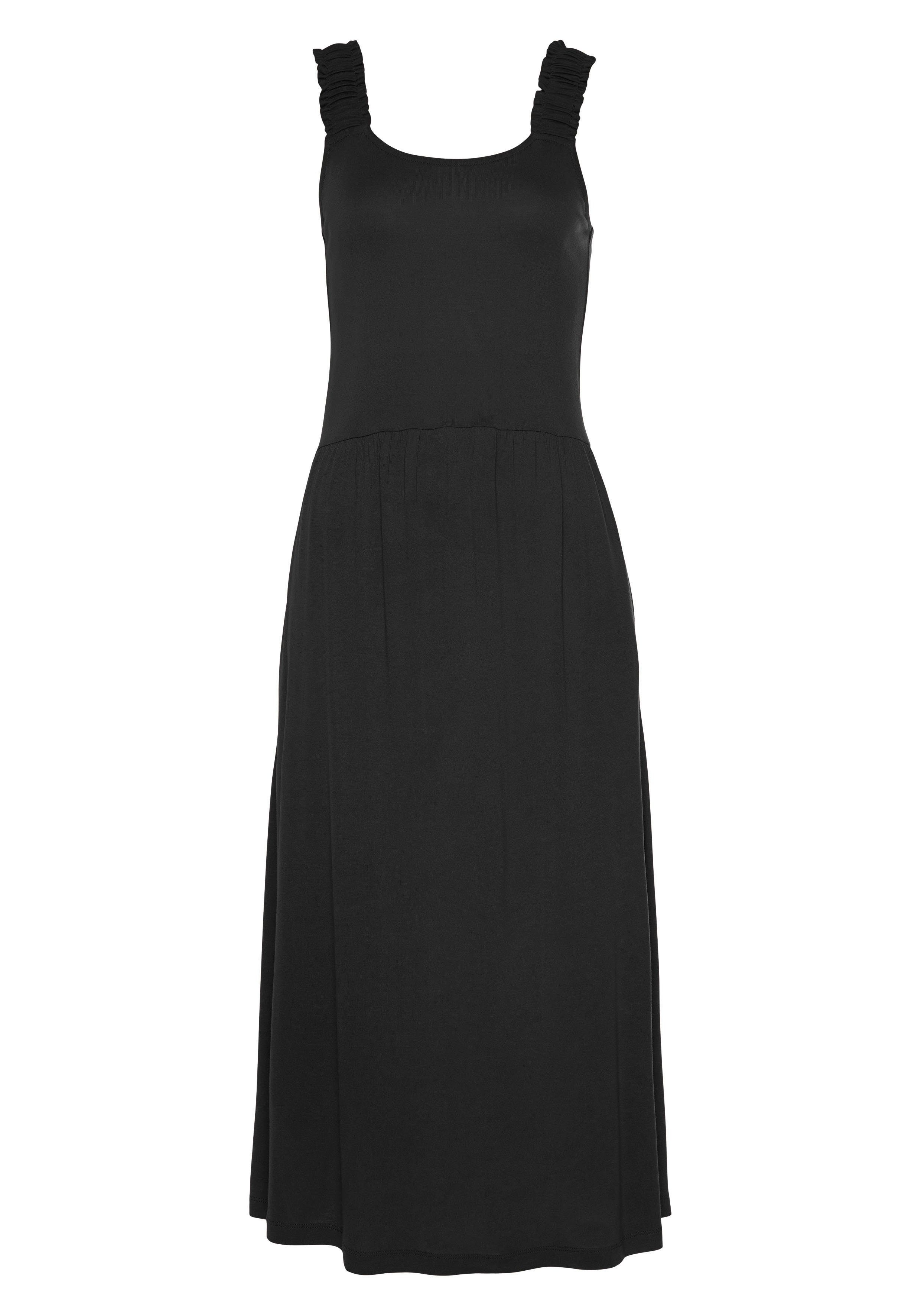 Beachtime Jerseykleid mit Taschen, knielanges Sommerkleid, günstig online kaufen