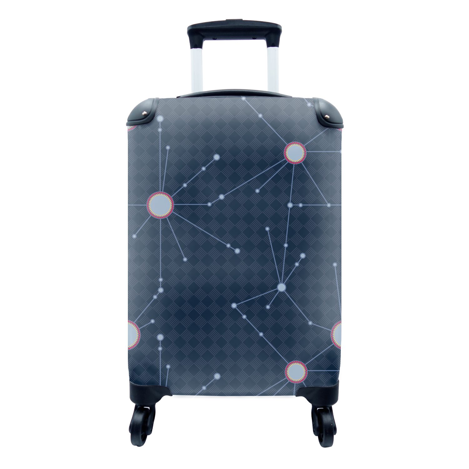 MuchoWow Handgepäckkoffer Weltraum - Astronomie - Muster, 4 Rollen, Reisetasche mit rollen, Handgepäck für Ferien, Trolley, Reisekoffer