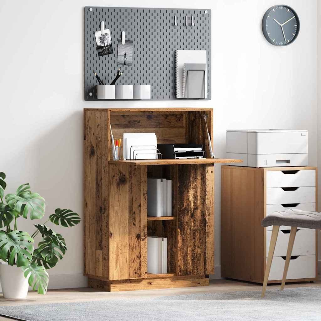 vidaXL Schreibtisch Schreibtisch Altholz Holzwerkstoff 71.5 x 31.5 x 106.5 cm (1-St)