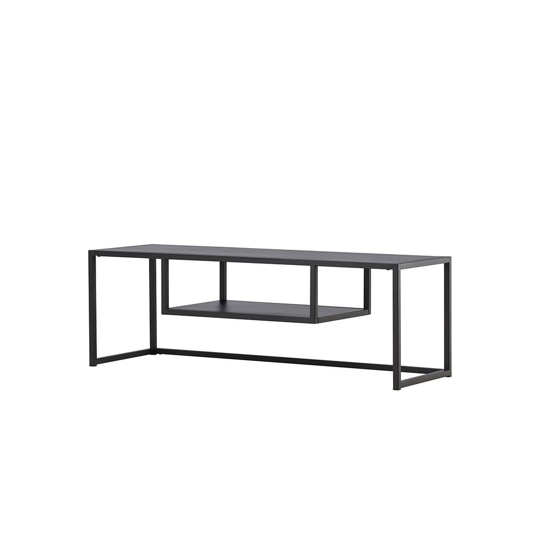 Venture Home TV-Bank Riverside TV Tisch 1 Regal schwarz.