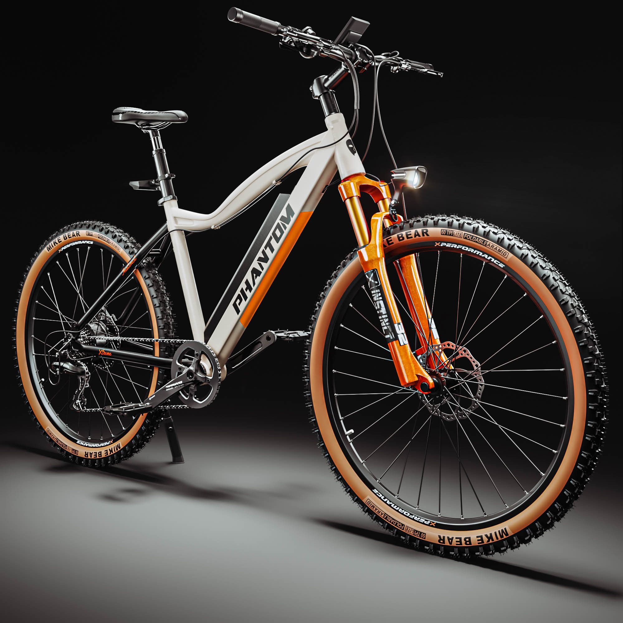 GGMMOBEL E Bike Mountainbike PHANTOM INSTINCT X 21 Gang Shimano Kettenschaltung Heckmotor 250 Wh