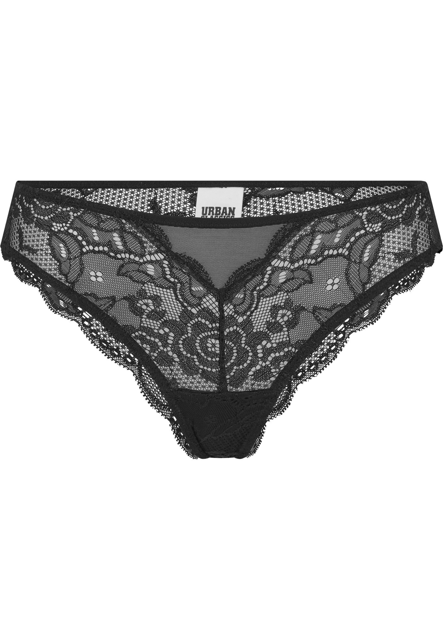 URBAN CLASSICS Panty Urban Classics Ladies Allover Lace Brazilian 2-Pack