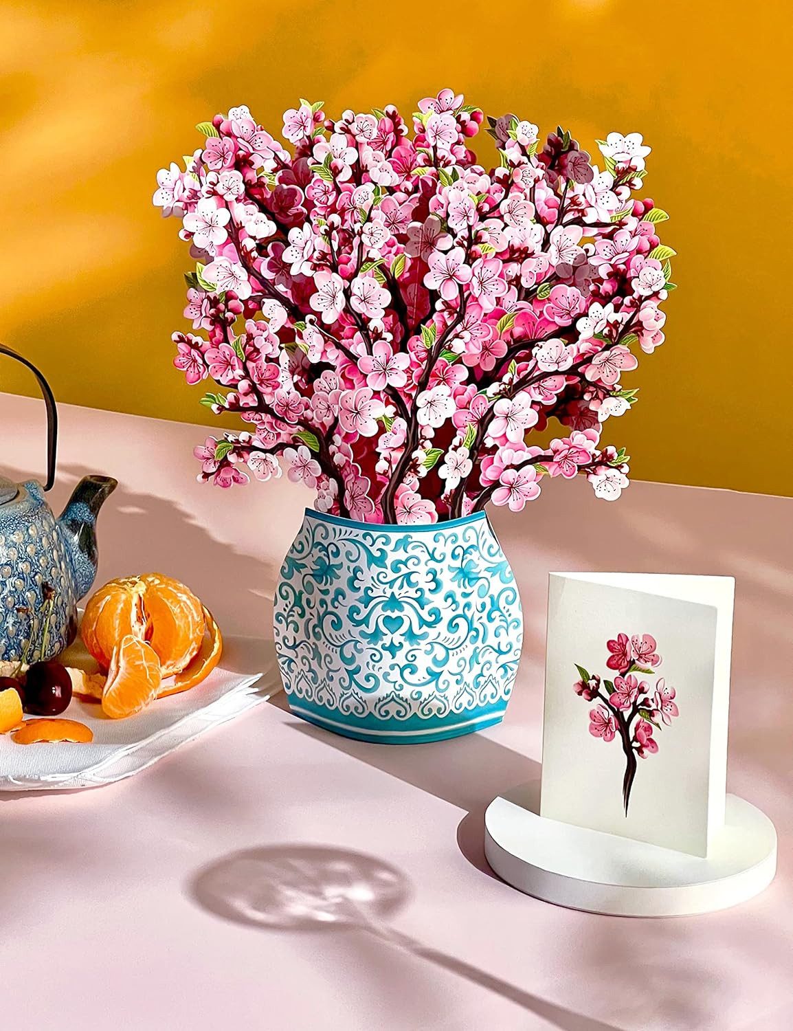 Coonoor Grußkarten Geburtstagskarten Pop-up-Grußkarten mit Blumendesign und Umschlag