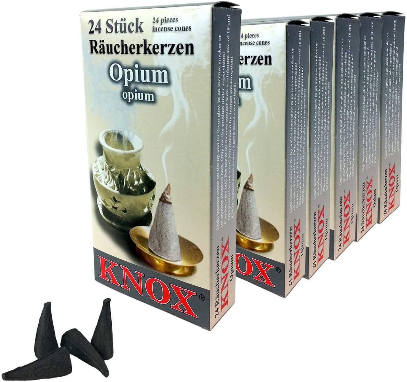 KNOX Duftkerze 6 Päckchen Räucherkerzen- Opium - 24er Packung günstig online kaufen