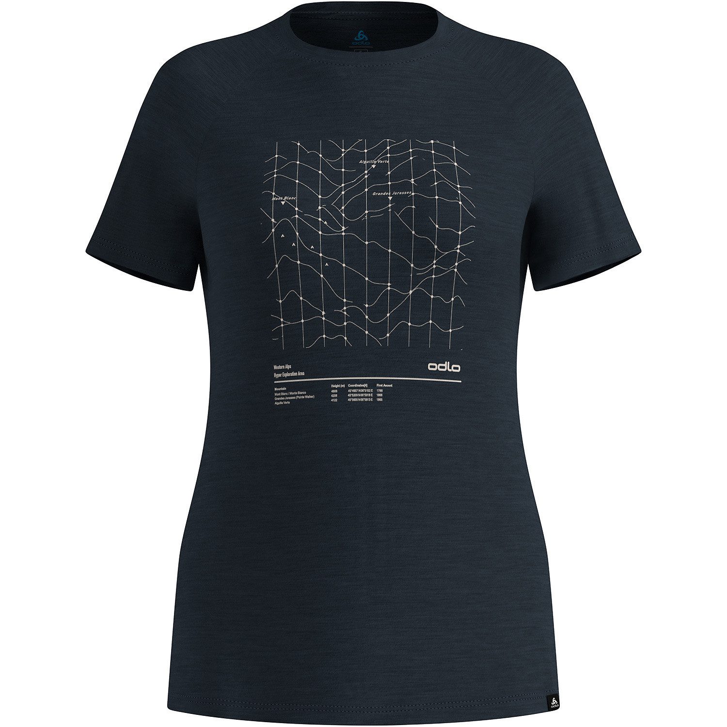Odlo T-Shirt T-Shirt MERINO TENCEL HYPER MAP