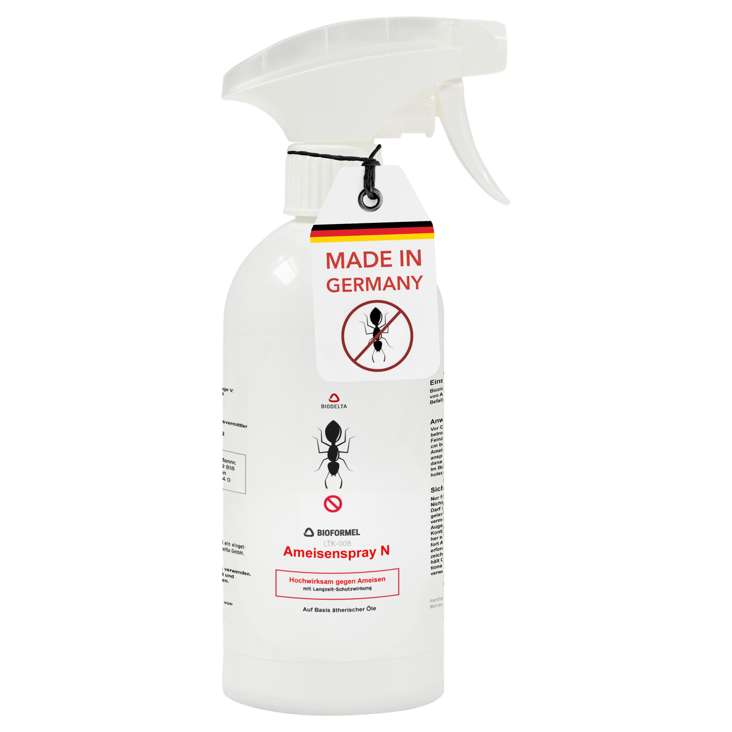 LTK-008 Biodelta Insektenspray Ameisenspray N, 0.5 l, Sprühflasche oder Kanister, 500ml