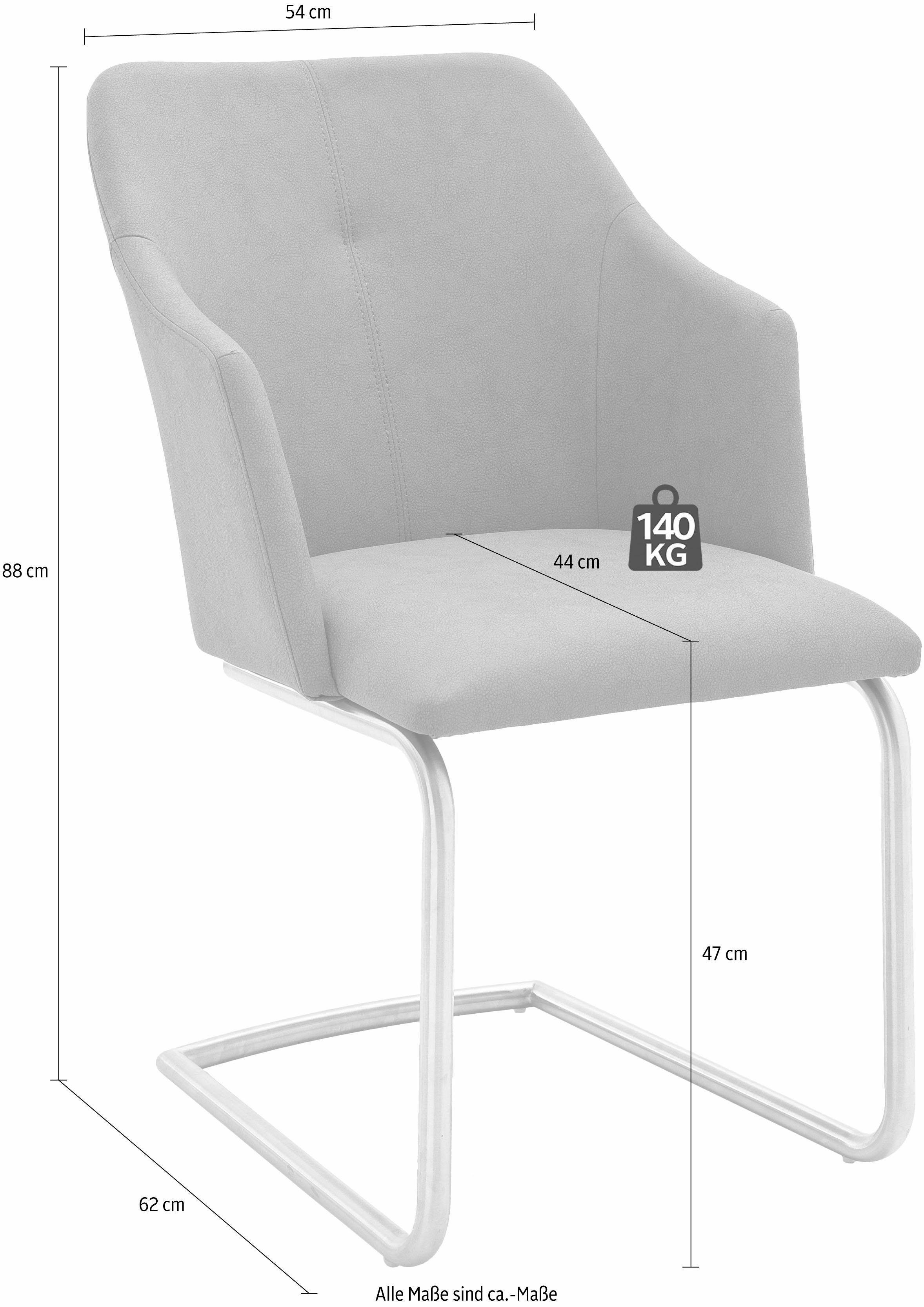 MCA furniture Esszimmerstuhl Madita 4 Stuhl Stuhl 140 2 (Set, Fuß bis B-eckig max. belastbar kg St)