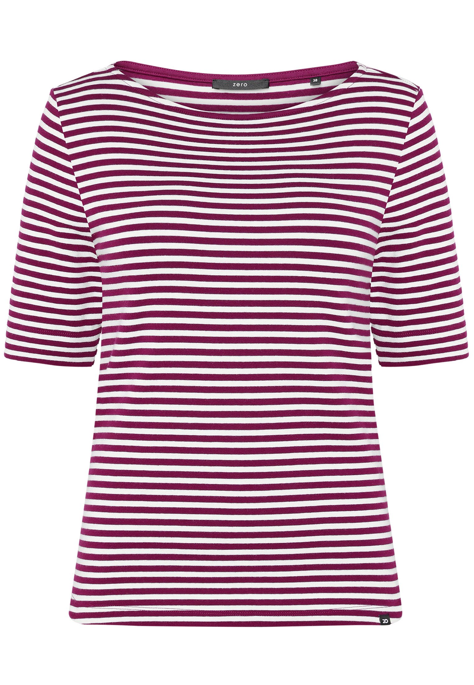 Zero Kurzarmshirt Damen mit U-Boot Ausschnitt (1-tlg) Material