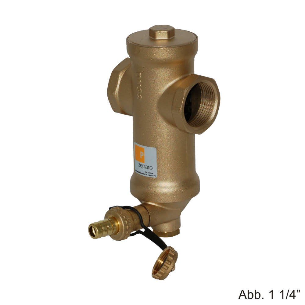 IMI Heimeier Wasserrohr Pneumatex Zeparo ZUM 25 Schlammabscheider, waagr. Einbau, IG 1", 78931