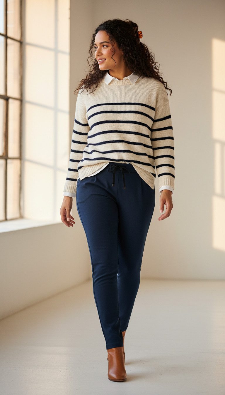 OriginalYou Chinohose Schlupfhose Damen Stretchhose moderne Freizeithose au günstig online kaufen