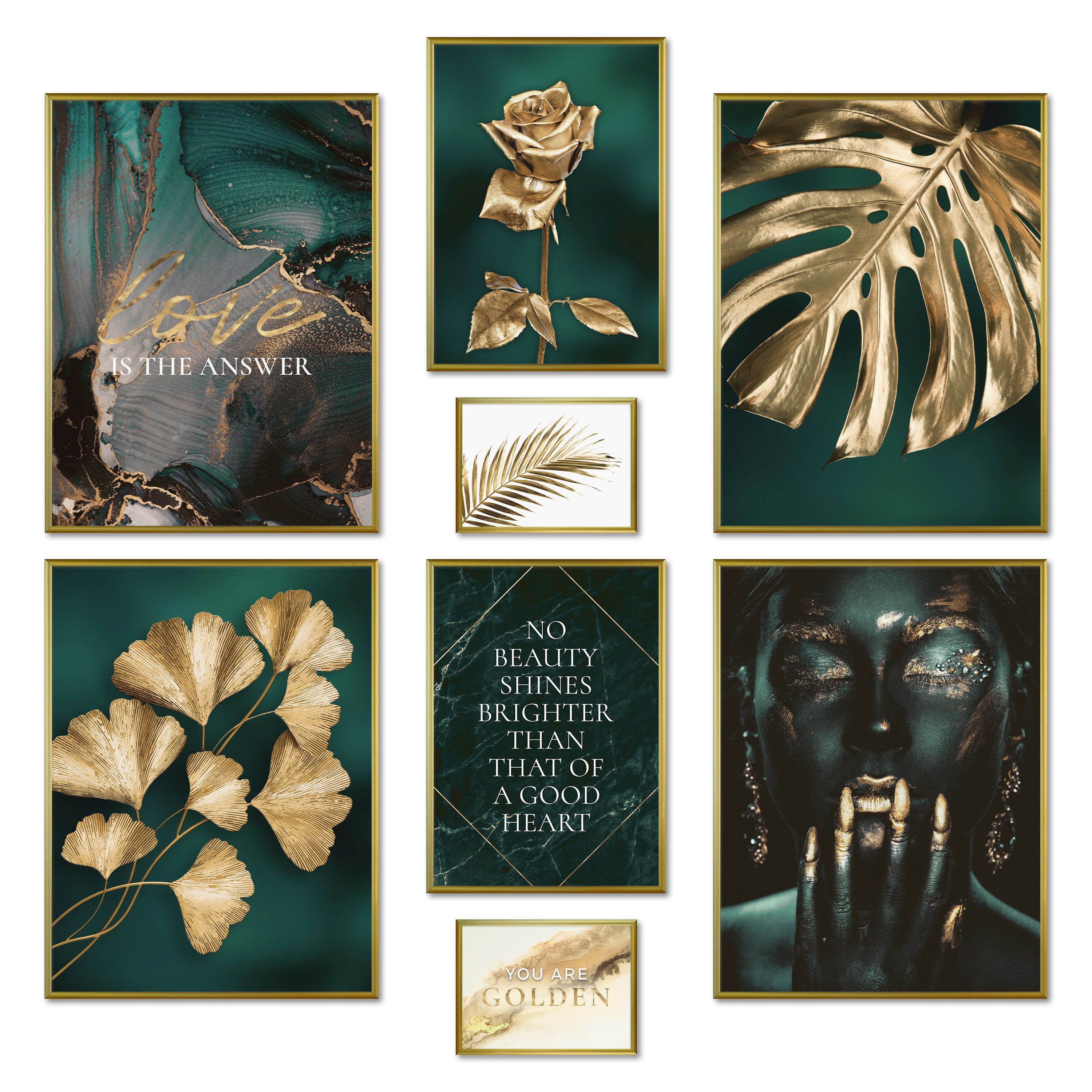 ARTFAVES Bilder-Collage Poster Set - GOLDEN günstig online kaufen