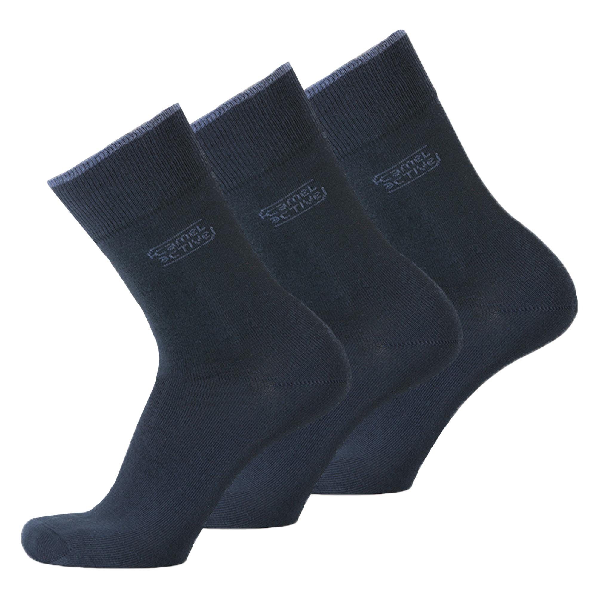 camel active Kurzsocken Herren Socken, 3er Pack - Basic Socken