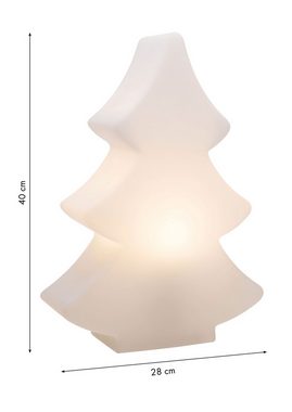 8 seasons design LED Baum Shining Tree, LED WW, LED wechselbar, Warmweiß, 40 cm weiß für In- und Outdoor