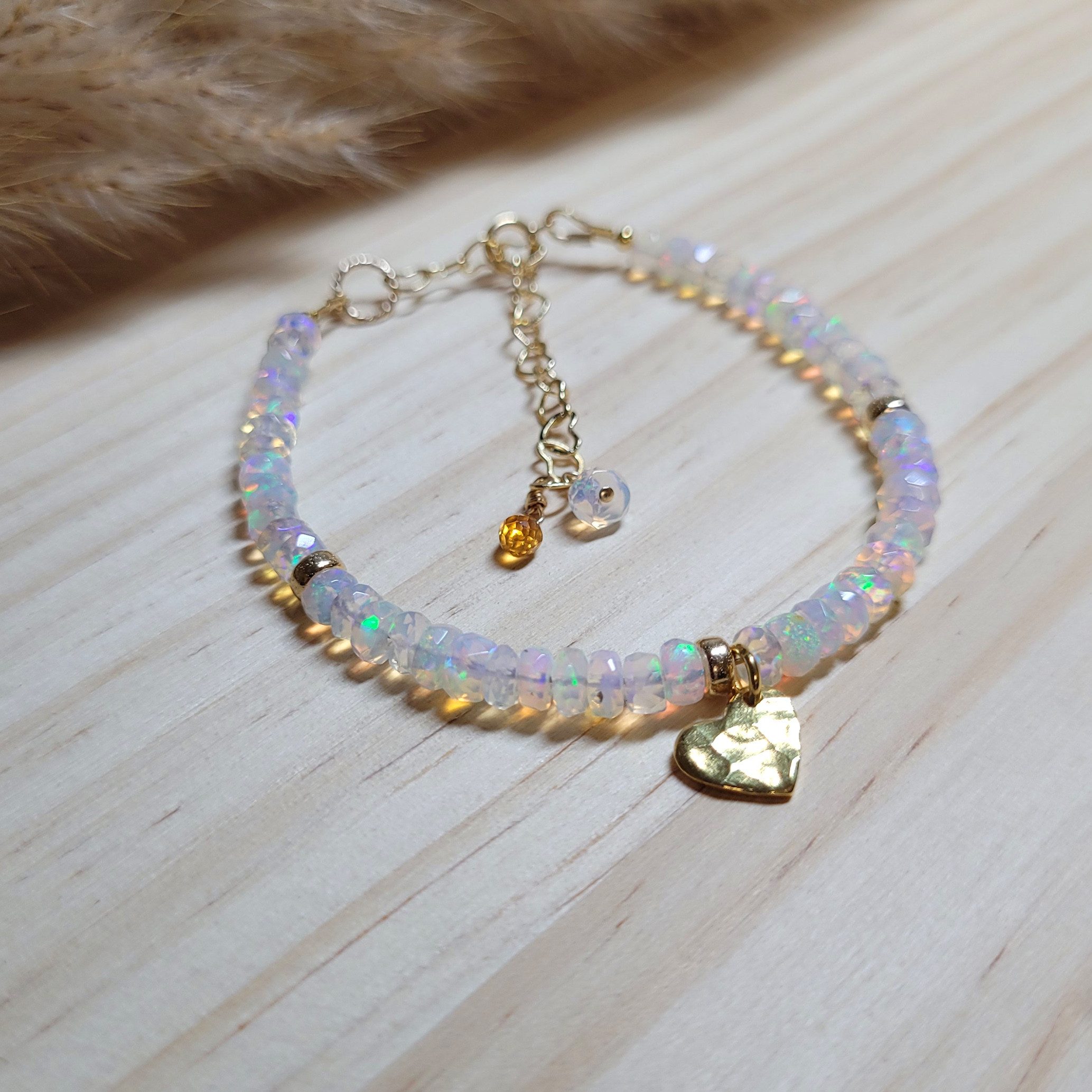 GOLDEN Armband Echter Opal Armband /Opal Armband gold / Silber /Opal Schmuc günstig online kaufen