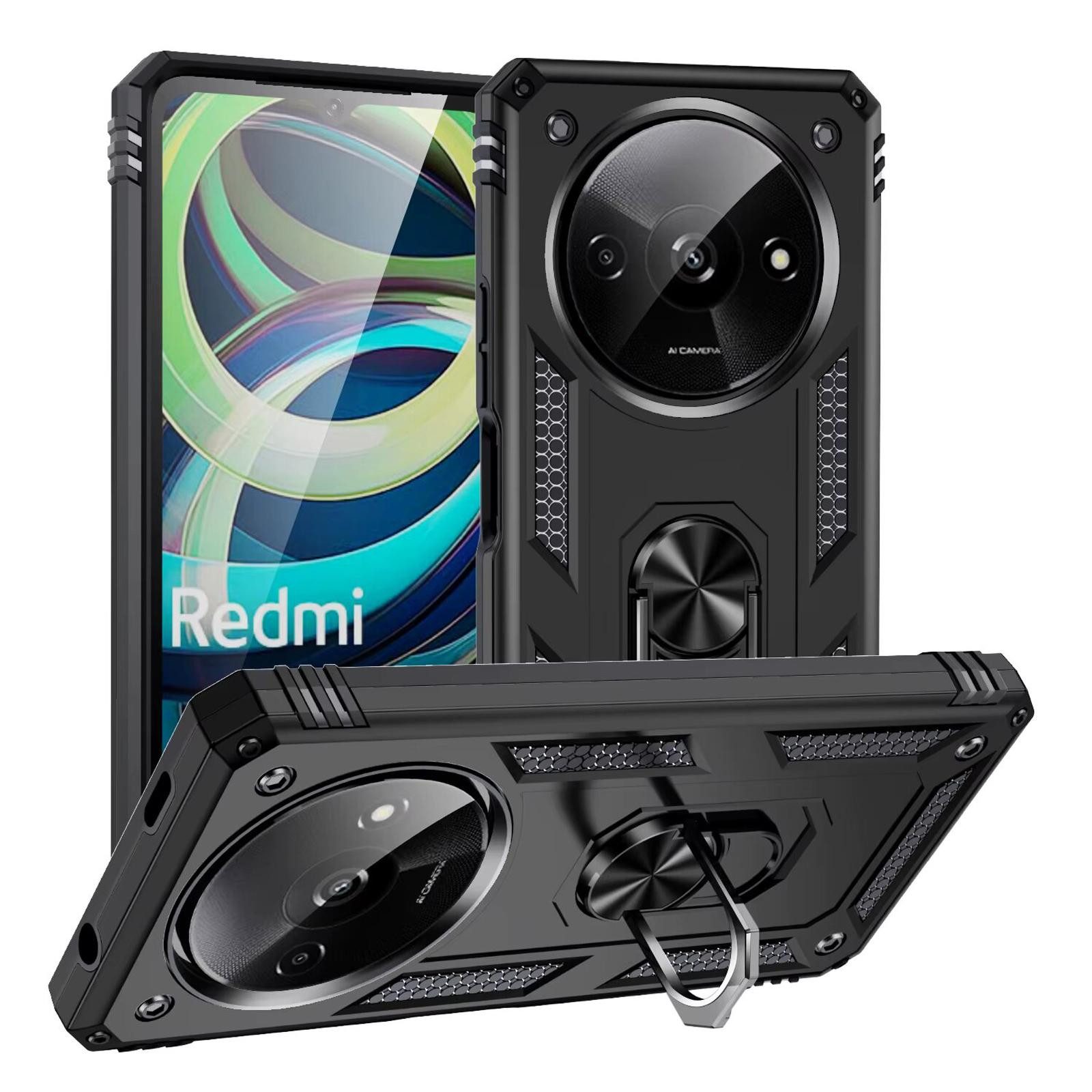 Numerva Handyhülle Schutz Hülle Outdoor Case für Xiaomi Redmi A3, Panzer Hülle Bumper Case Cover