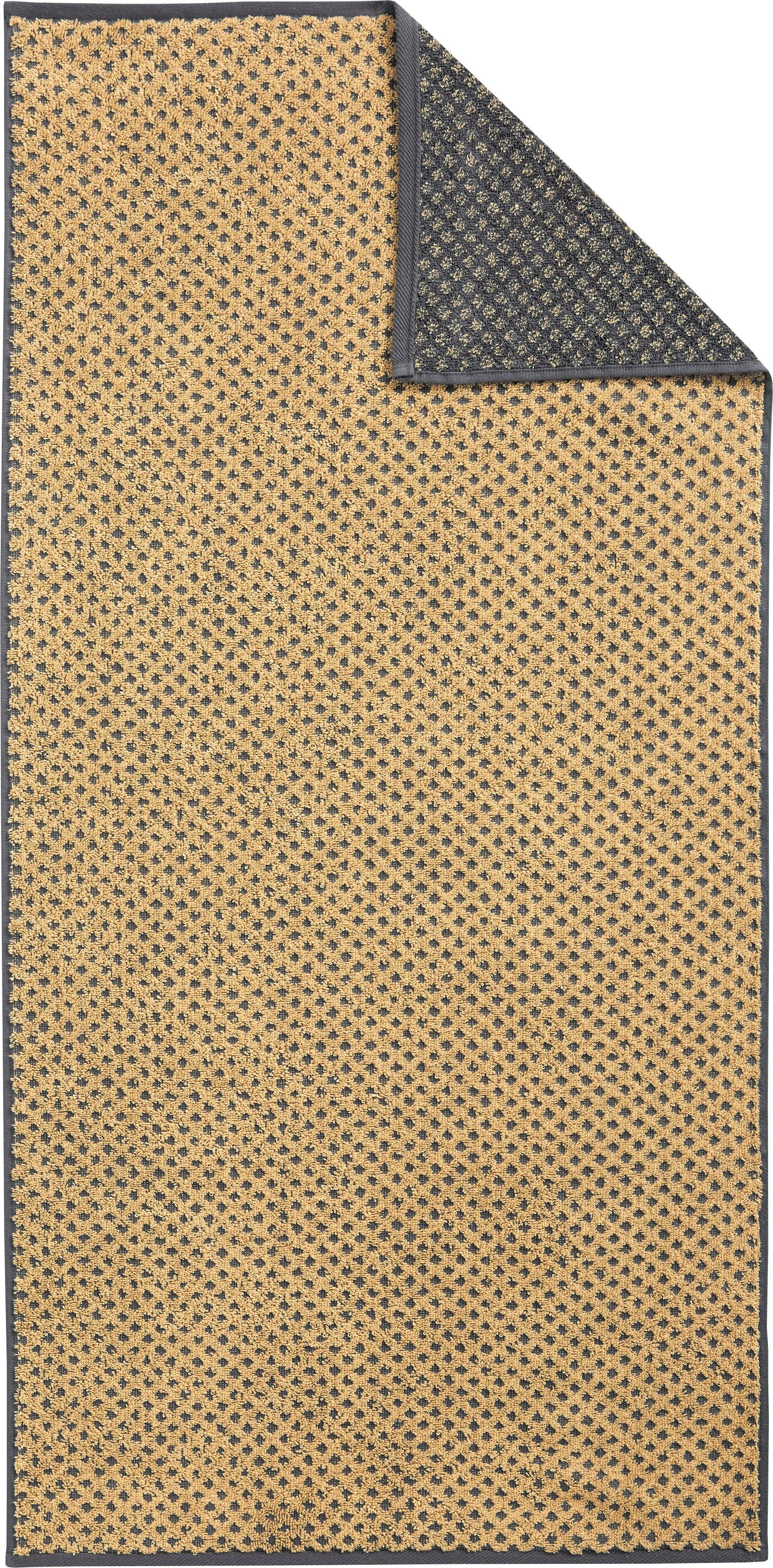 Dyckhoff Handtuch Set Golden Shades Rhombus, Walkfrottier (3-St), 2 Handtücher (50x100 cm), 1 Badetuch (70x140 cm) – Bild 2 von 4
