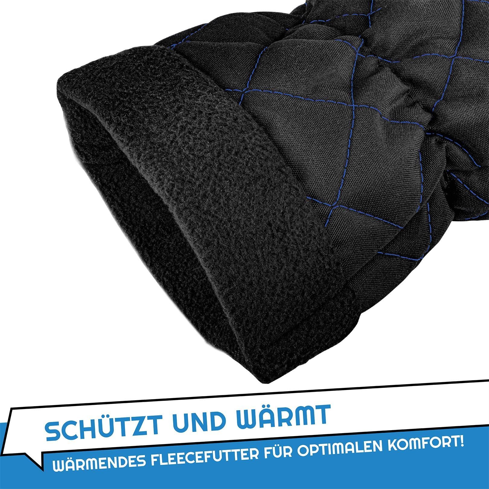 Schwarz & Schneefeger Eiskratzer Murska Handschuh für 1 Design Naht Eiskratzer blauer Auto P Car L und mit