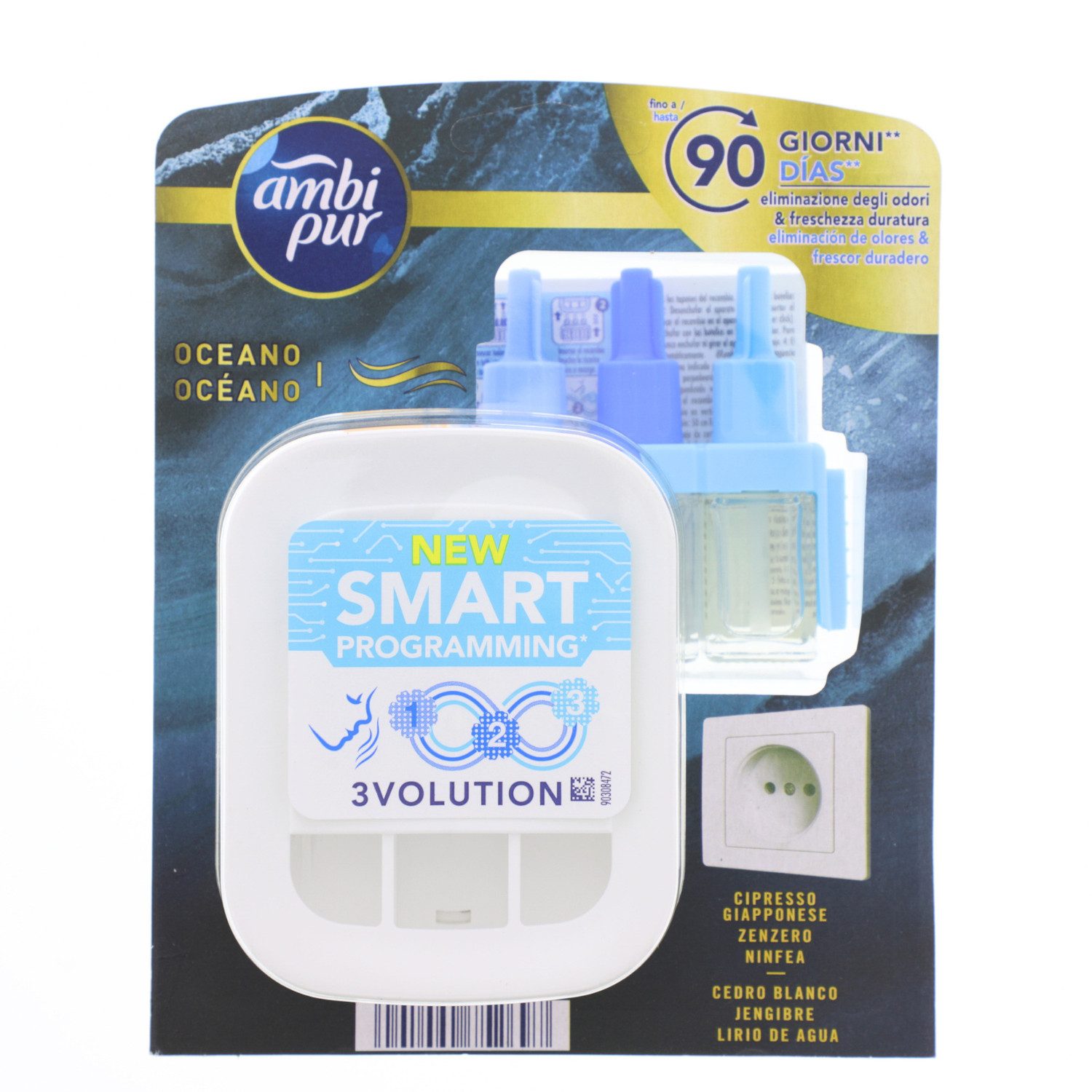 ambi pur Raumduft-Nachfüllflasche Ambi Pur 3Volution Starterset Ocean Raumduft elektrischer Diffuser und