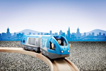 BRIO® Spielzeugeisenbahn-Lokomotive World Eisenbahn Zug Blauer Reisezug Batterielok 3 Teile 33506