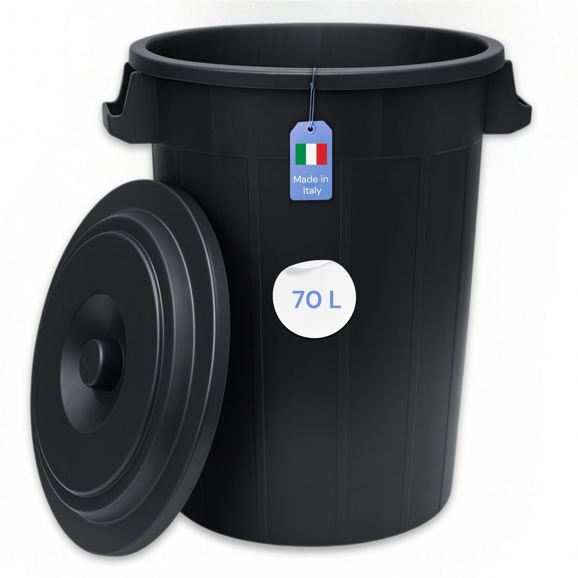YourCasa Mülleimer YourCasa Mülltonne - Mülleimer 50-70L mit Deckel und Trageriffen, Fassungsvermögen 50-70L