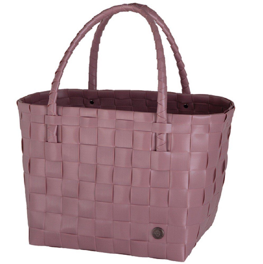 Handed By Einkaufsshopper HANDED BY Shopper Paris rustic pink beere Tasche Korb geflochten Kunststoff Bag